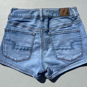 American Eagle Hi Rise Shortie Denim Shorts, Size 4